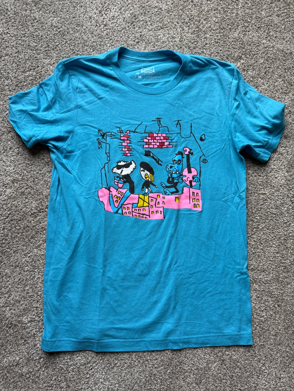 Pee-Wee’s Playhouse Puppet Band Blue T-shirt